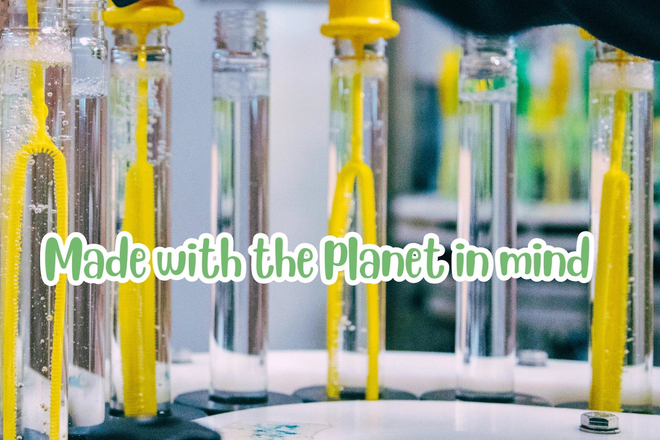 Made with the planet in mind Made with the planet in mind